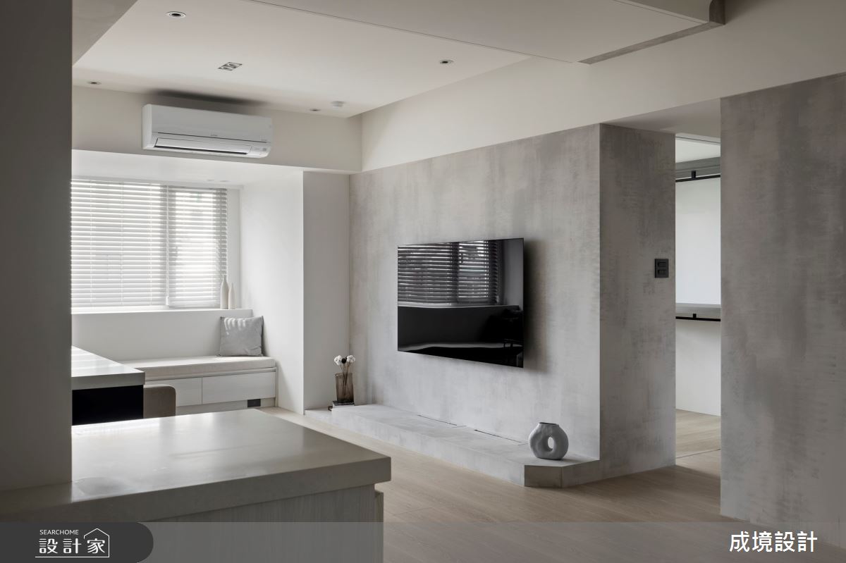 22坪老屋(31~40年)＿北歐風客廳中島案例圖片＿成境設計＿成境_靄靄之8