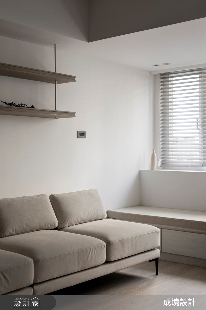 22坪老屋(31~40年)＿北歐風客廳中島案例圖片＿成境設計＿成境_靄靄之9