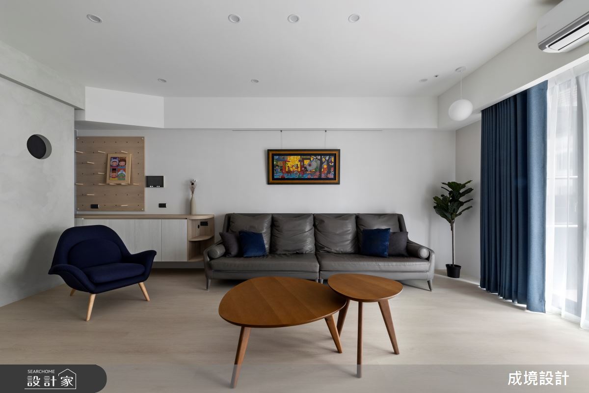 44坪老屋(16~30年)＿北歐風客廳案例圖片＿成境設計＿成境_幸福繪本之5
