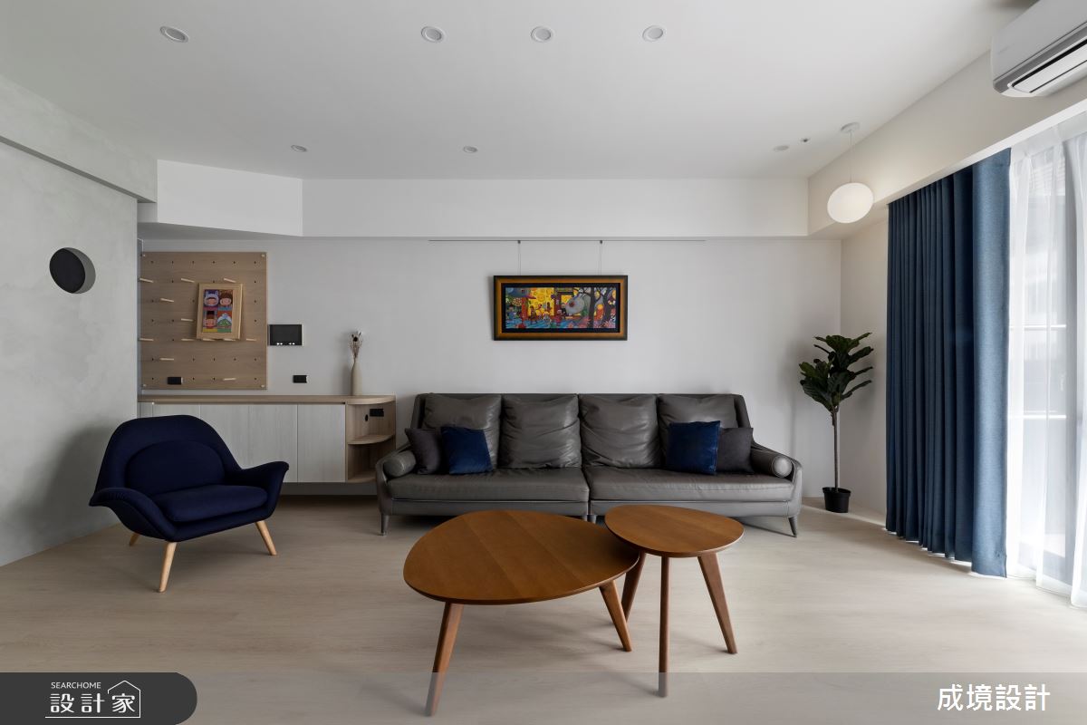 44坪老屋(16~30年)＿北歐風客廳案例圖片＿成境設計＿成境_幸福繪本之6
