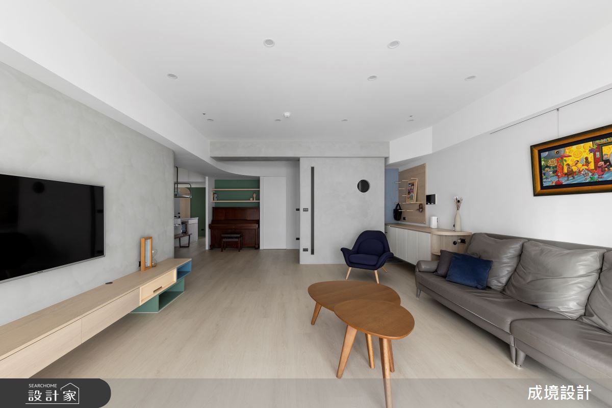 44坪老屋(16~30年)＿北歐風客廳案例圖片＿成境設計＿成境_幸福繪本之4