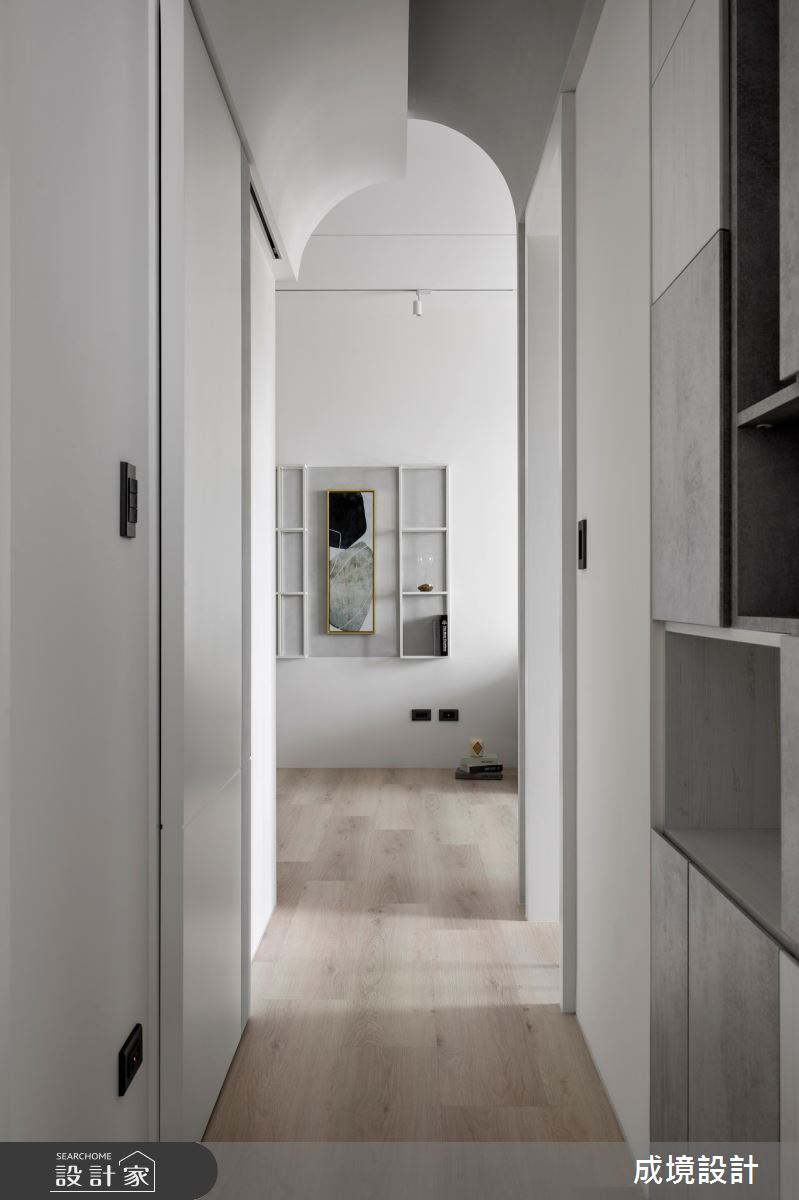 17坪新成屋(5年以下)＿北歐風走廊案例圖片＿成境設計＿成境_日光雪國之7