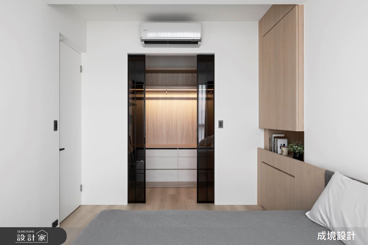 17坪新成屋(5年以下)＿北歐風臥室更衣間案例圖片＿成境設計＿成境_日光雪國之12