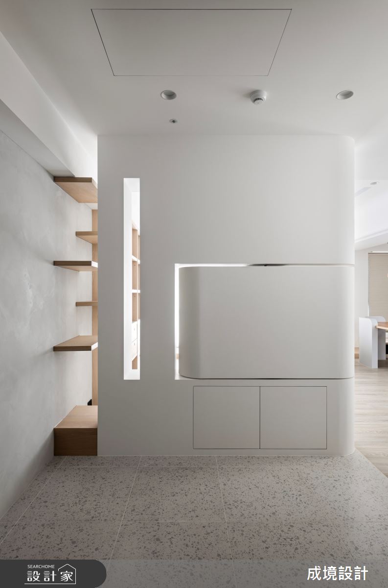 30坪中古屋(5~15年)＿現代風玄關案例圖片＿成境設計＿成境_洄之1