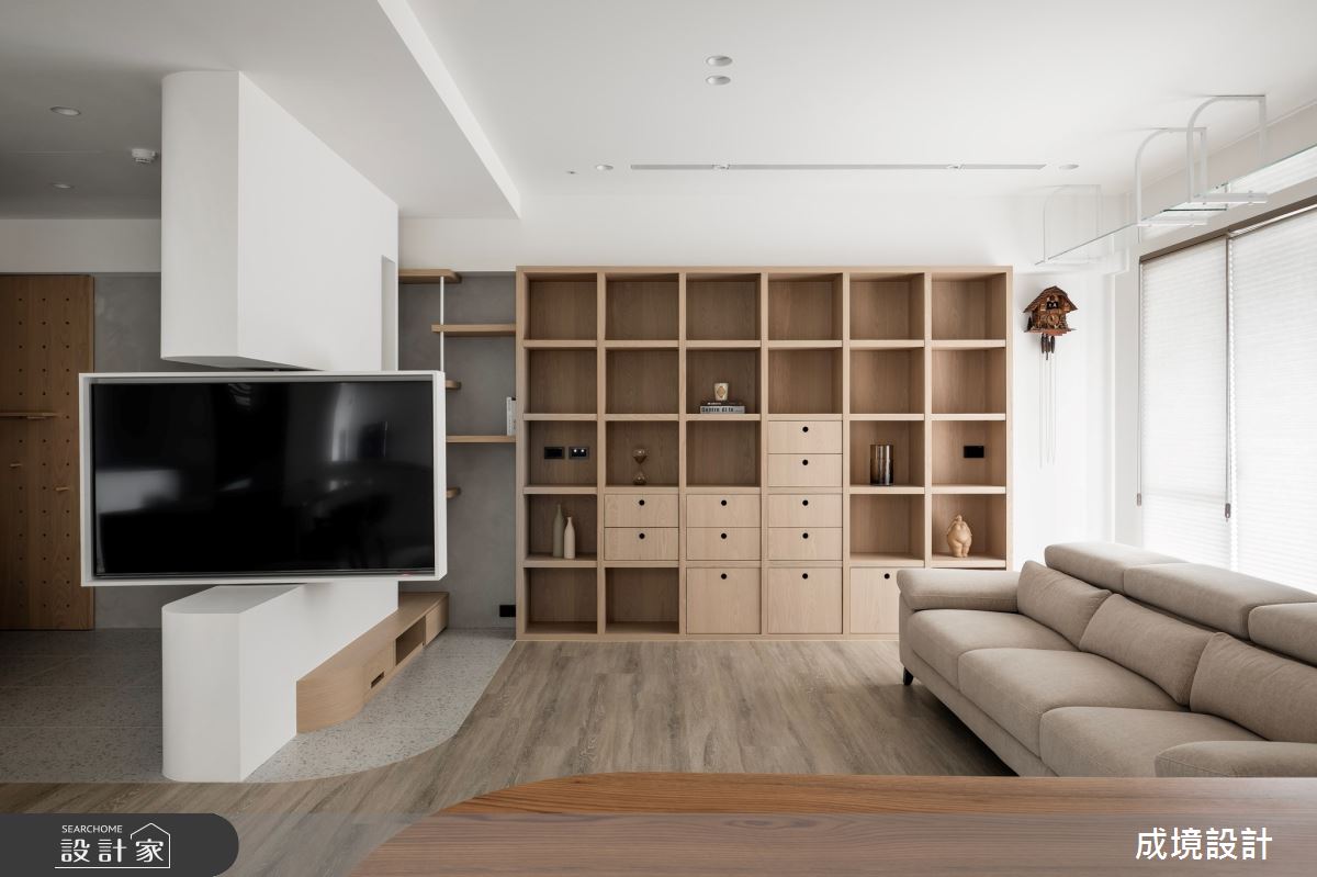 30坪中古屋(5~15年)＿現代風客廳案例圖片＿成境設計＿成境_洄之11