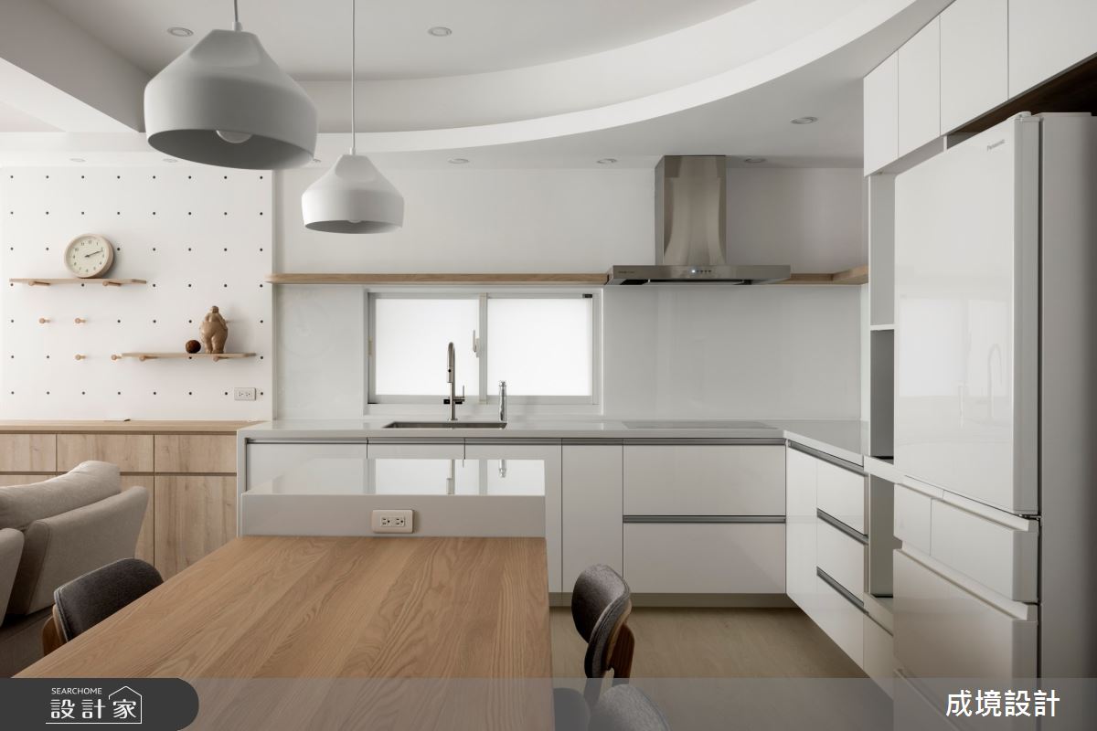 30坪老屋(41~50年)＿北歐風餐廳廚房中島案例圖片＿成境設計＿成境_書寫日光之14