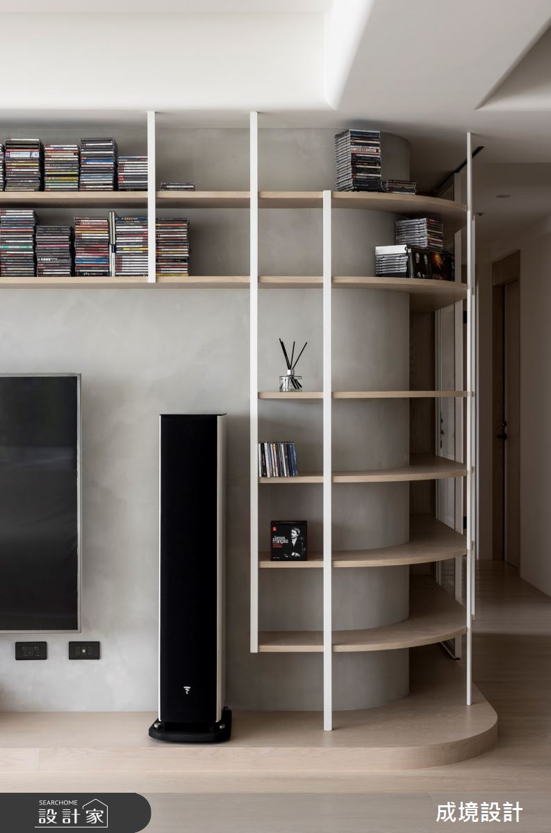 48坪毛胚屋＿北歐風客廳案例圖片＿成境設計＿成境_以愛為名之5