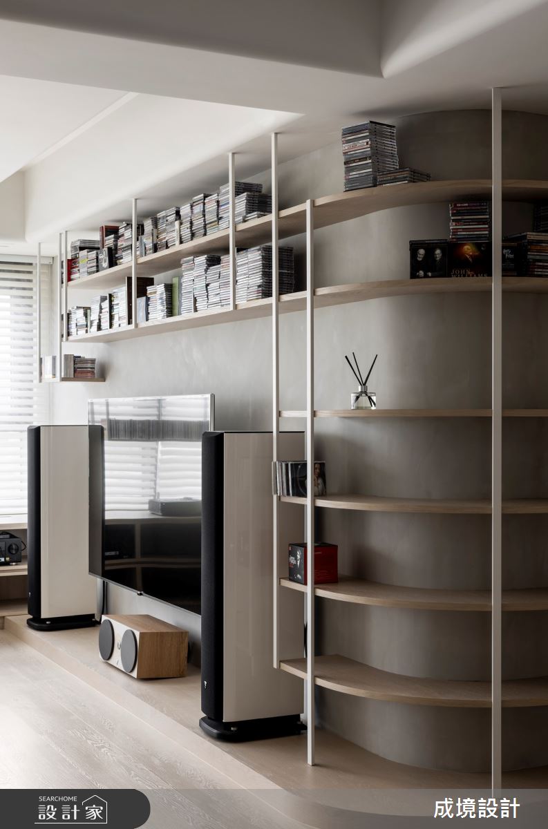 48坪毛胚屋＿北歐風客廳案例圖片＿成境設計＿成境_以愛為名之4