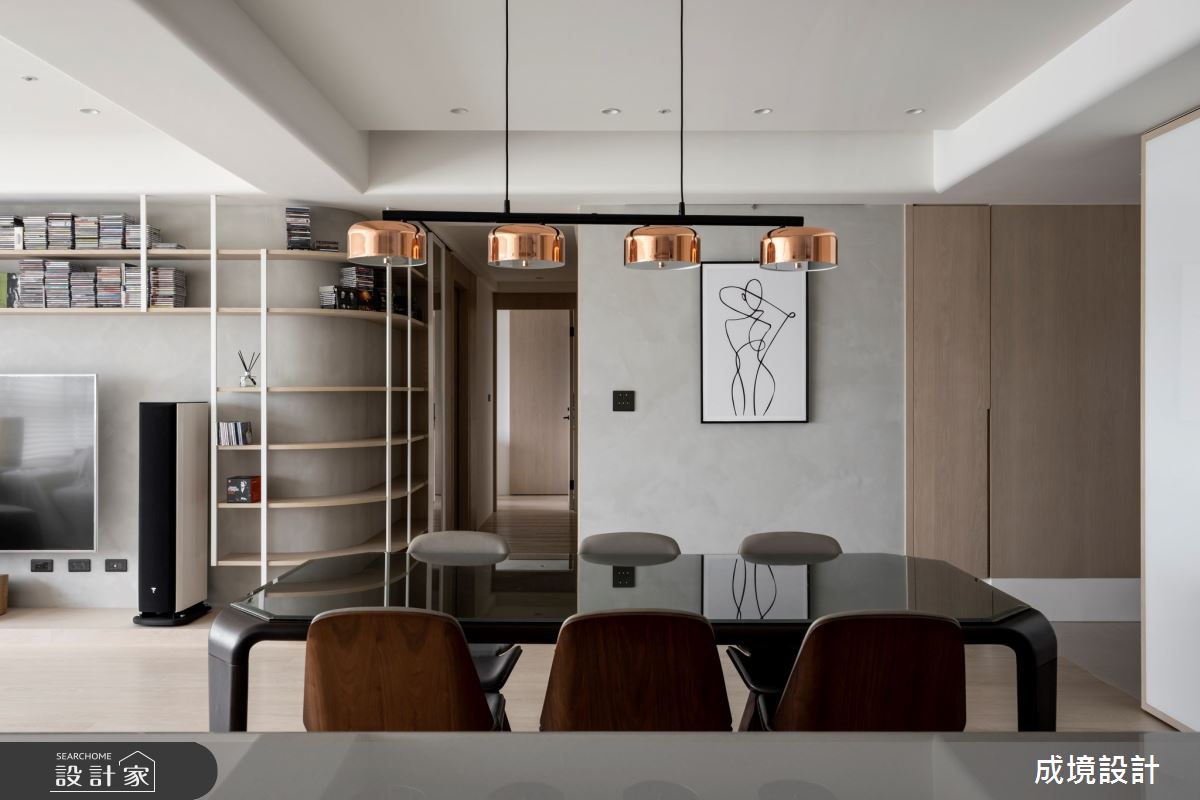 48坪毛胚屋＿北歐風餐廳中島案例圖片＿成境設計＿成境_以愛為名之12