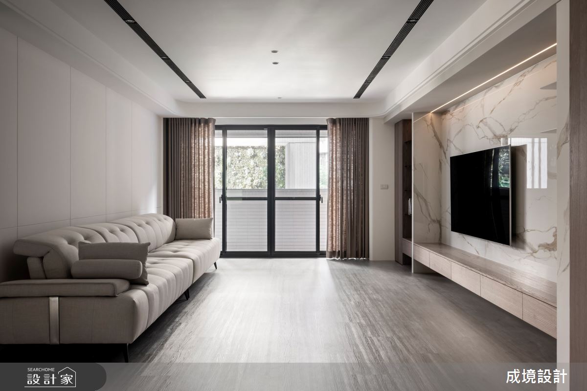 45坪毛胚屋＿現代風客廳案例圖片＿成境設計＿成境_吟遊香頌之10