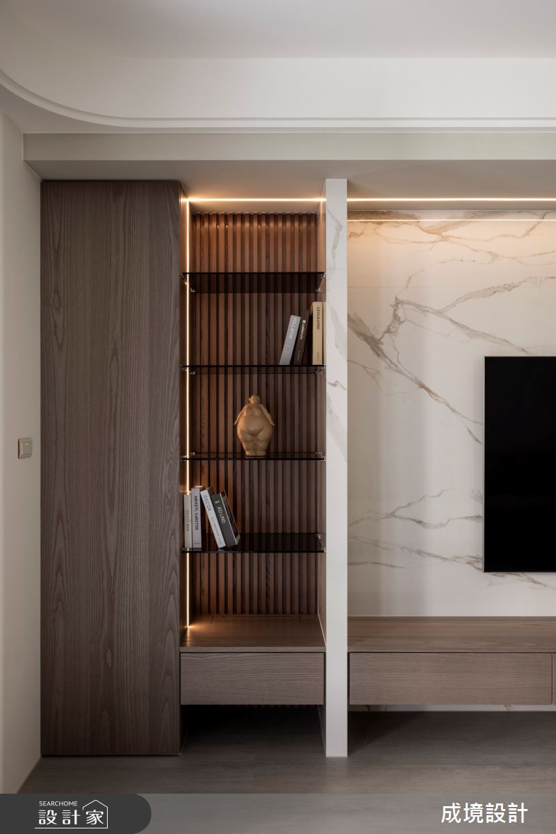 45坪毛胚屋＿現代風客廳案例圖片＿成境設計＿成境_吟遊香頌之12