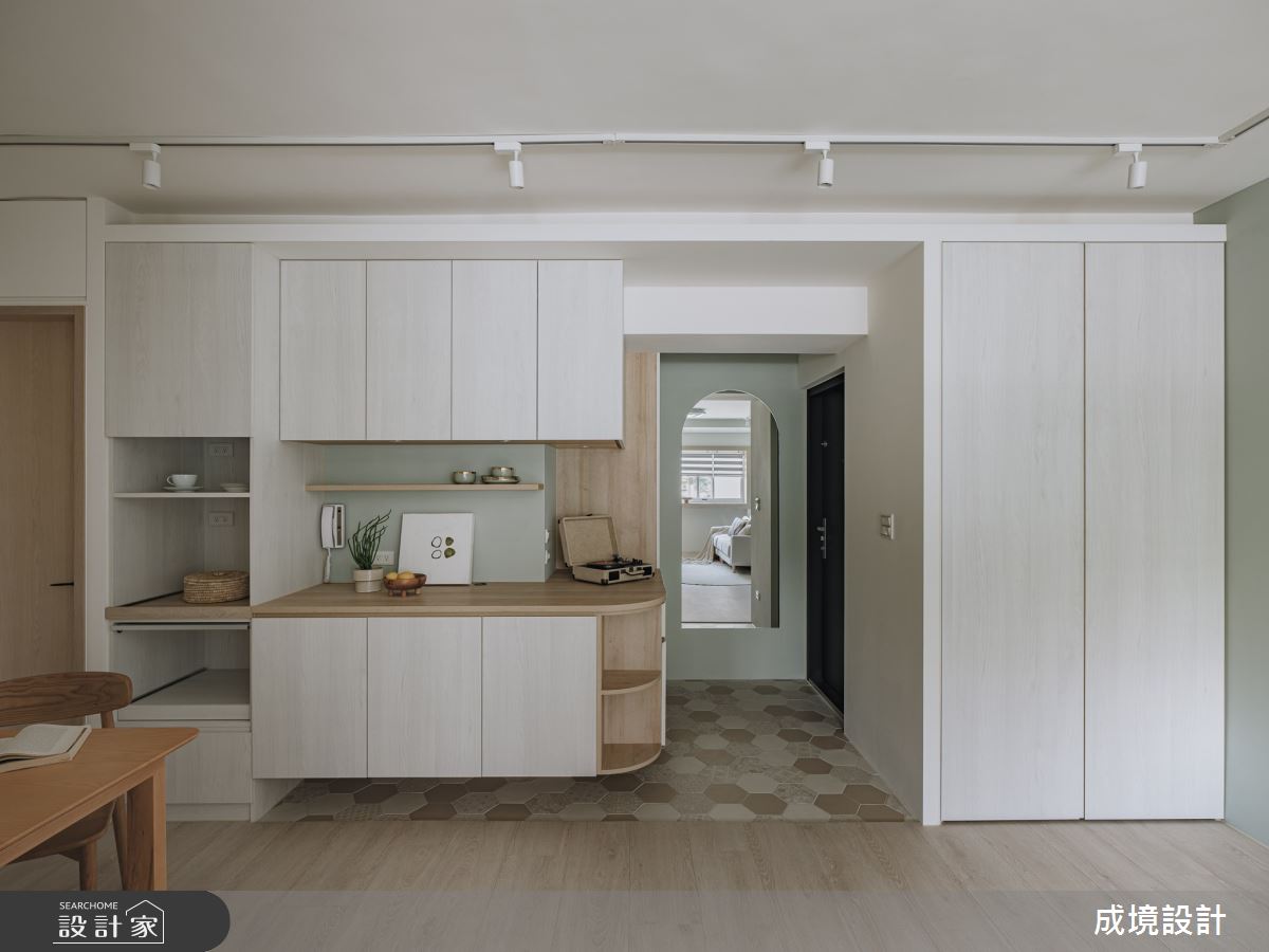 23坪老屋(31~40年)＿北歐風玄關案例圖片＿成境設計＿成境_漫遊。森林中之1