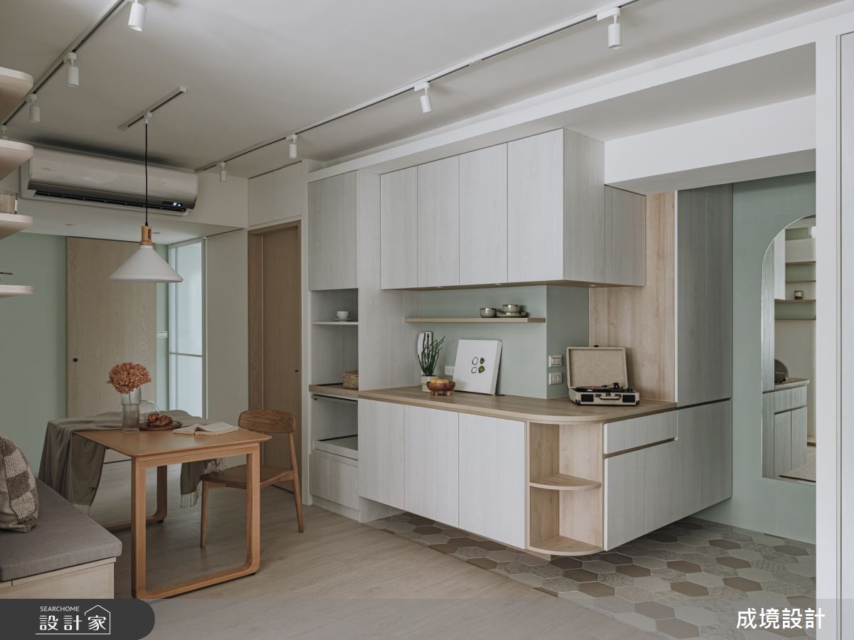 23坪老屋(31~40年)＿北歐風玄關餐廳案例圖片＿成境設計＿成境_漫遊。森林中之2