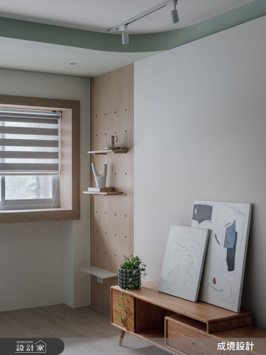 23坪老屋(31~40年)＿北歐風客廳案例圖片＿成境設計＿成境_漫遊。森林中之7
