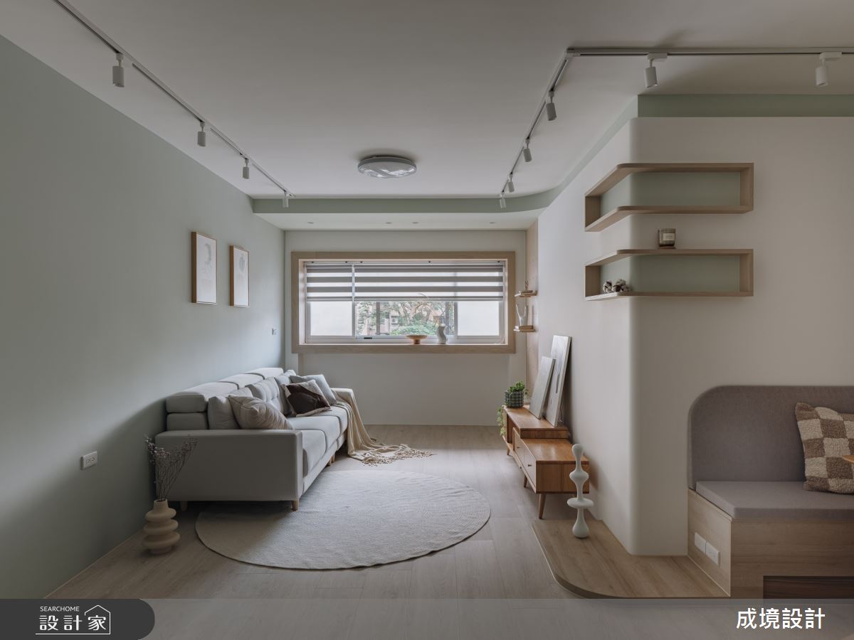 23坪老屋(31~40年)＿北歐風客廳餐廳案例圖片＿成境設計＿成境_漫遊。森林中之8