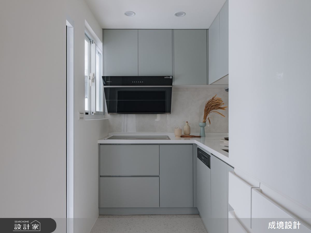 23坪老屋(31~40年)＿北歐風廚房案例圖片＿成境設計＿成境_漫遊。森林中之13