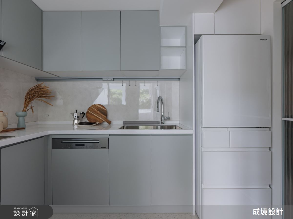 23坪老屋(31~40年)＿北歐風廚房案例圖片＿成境設計＿成境_漫遊。森林中之12