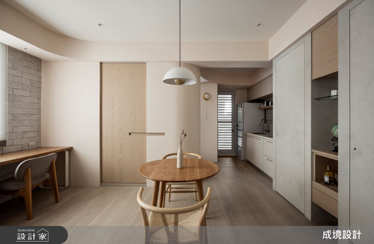 22坪老屋(16~30年)＿北歐風餐廳廚房書房案例圖片＿成境設計＿成境_把日子寫成一首詩之14