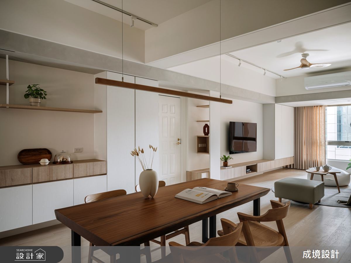 35坪老屋(16~30年)＿現代風客廳餐廳案例圖片＿成境設計＿成境_木棉絮語之8