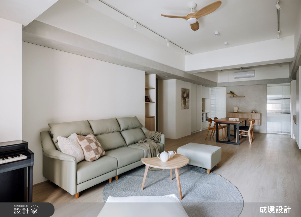 35坪老屋(16~30年)＿現代風客廳餐廳案例圖片＿成境設計＿成境_木棉絮語之4