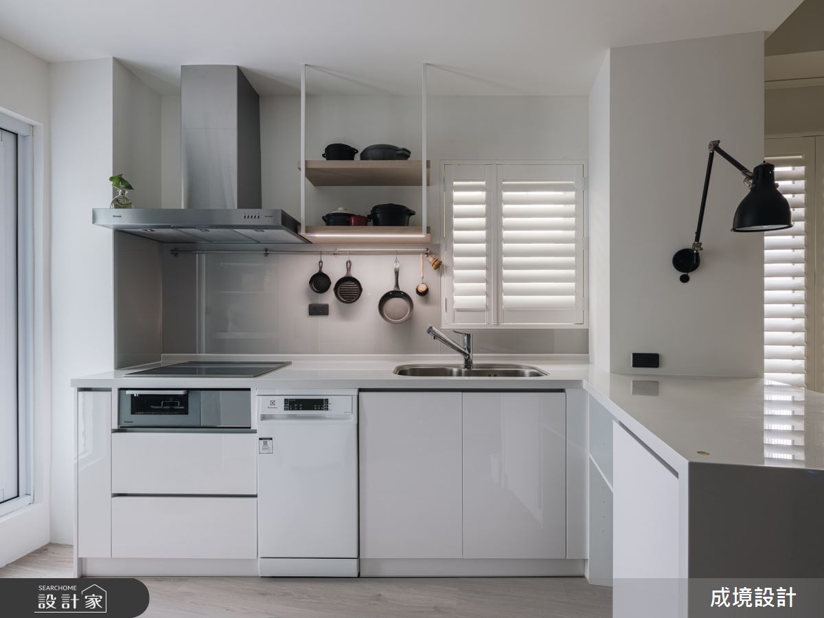 中古屋(5~15年)＿美式風餐廳廚房吧檯中島案例圖片＿成境設計＿成境_Single Shot Latte之14