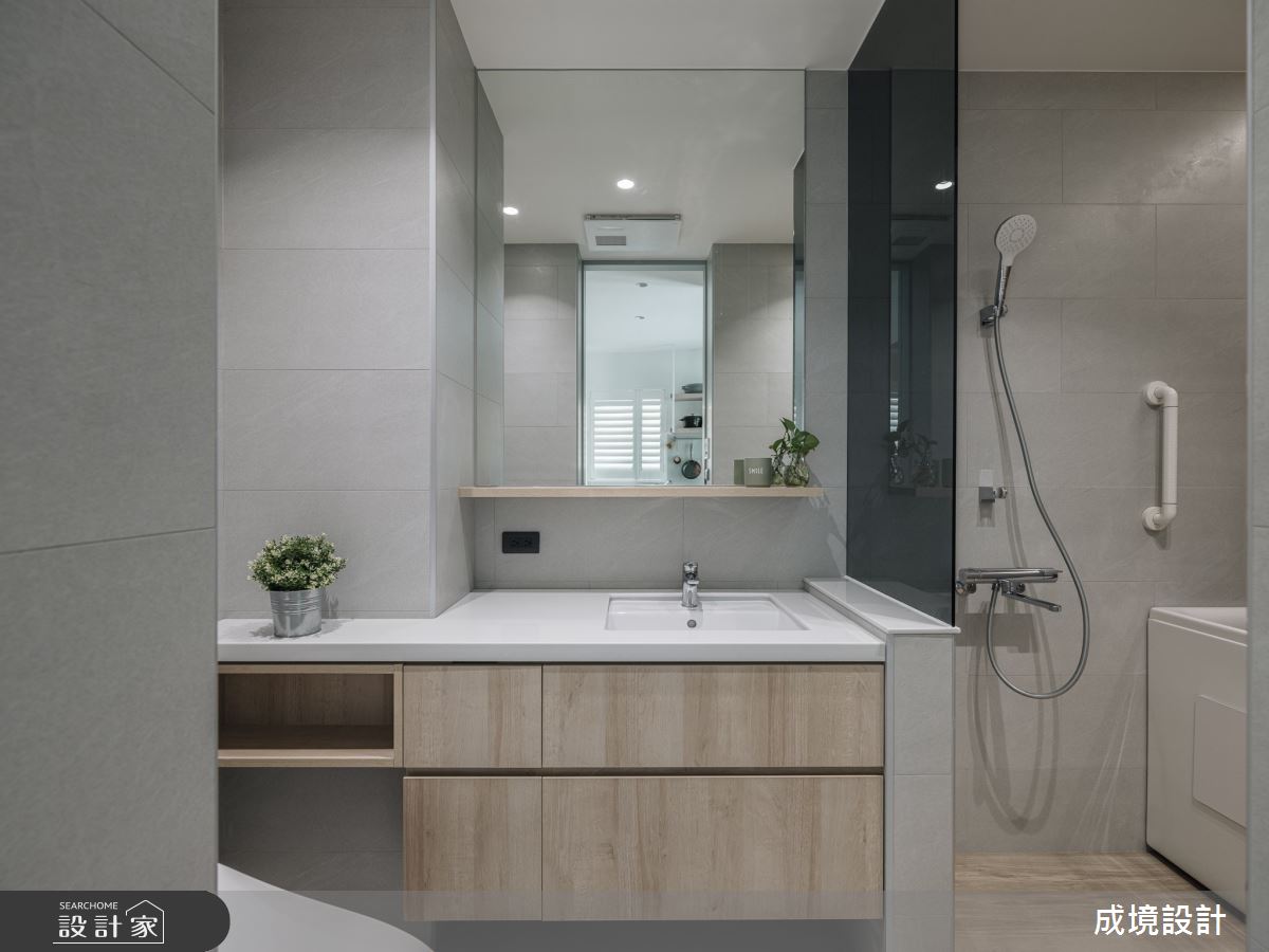 中古屋(5~15年)＿美式風浴室案例圖片＿成境設計＿成境_Single Shot Latte之15