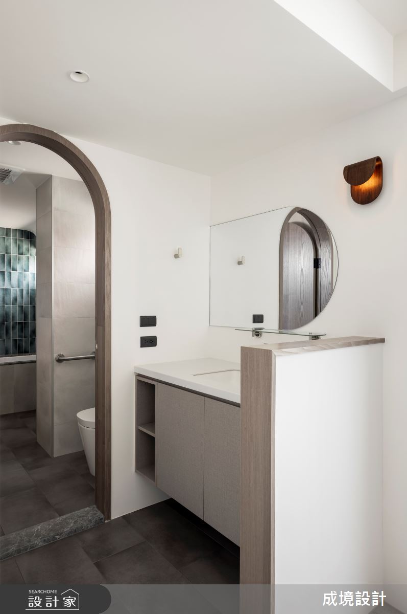 42坪老屋(31~40年)＿北歐風浴室案例圖片＿成境設計＿成境_沐光之17