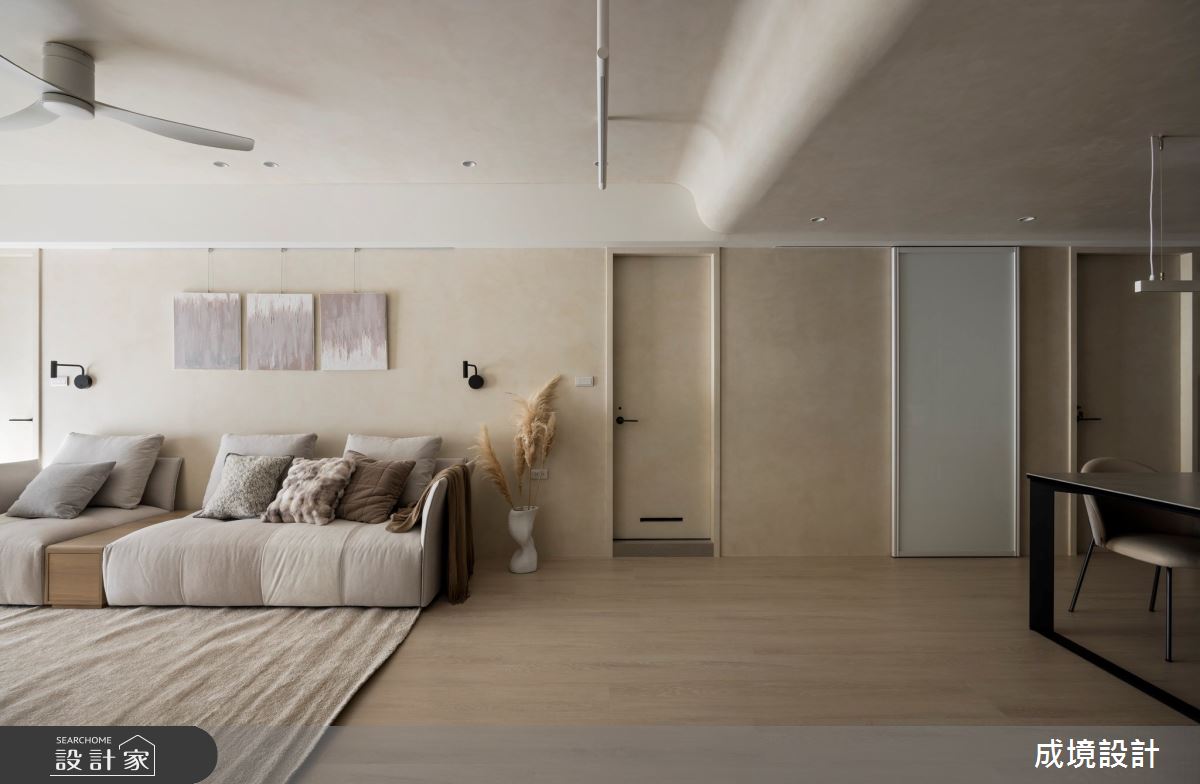 33坪老屋(50年以上)＿北歐風客廳案例圖片＿成境設計＿成境_浮光譜詩之8