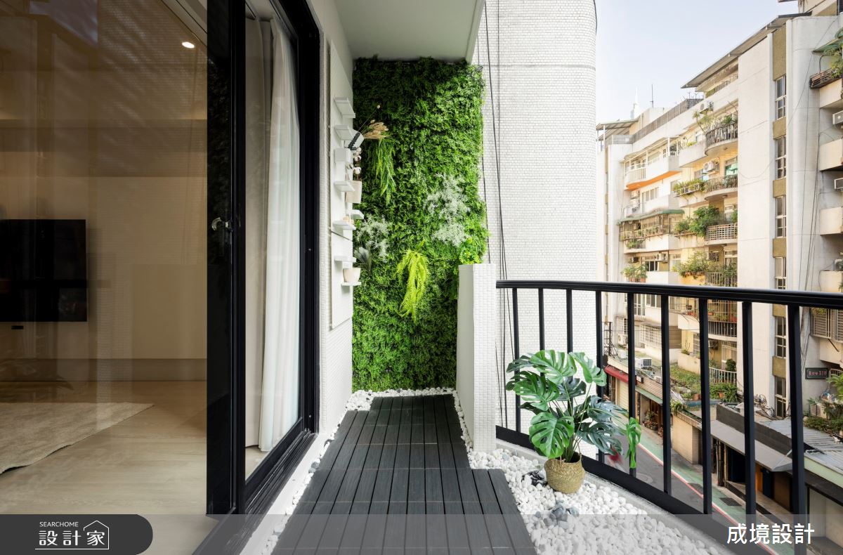 33坪老屋(50年以上)＿北歐風陽台案例圖片＿成境設計＿成境_浮光譜詩之25