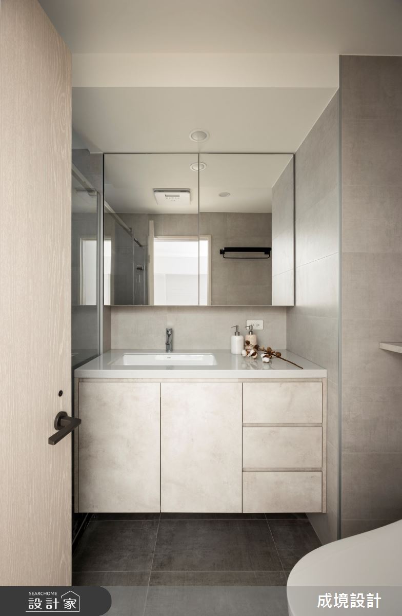 33坪老屋(50年以上)＿北歐風浴室案例圖片＿成境設計＿成境_浮光譜詩之24