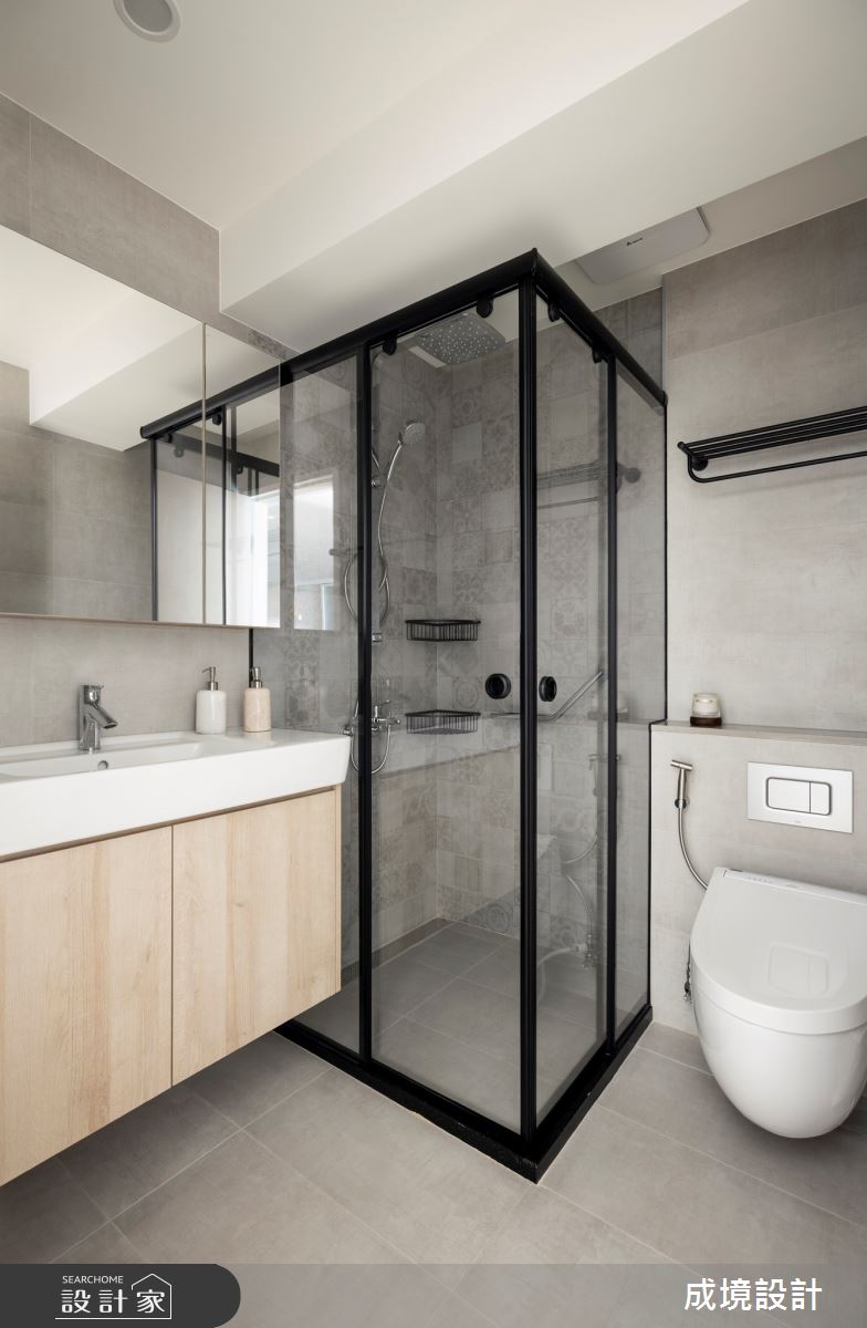 33坪老屋(50年以上)＿北歐風浴室案例圖片＿成境設計＿成境_浮光譜詩之23