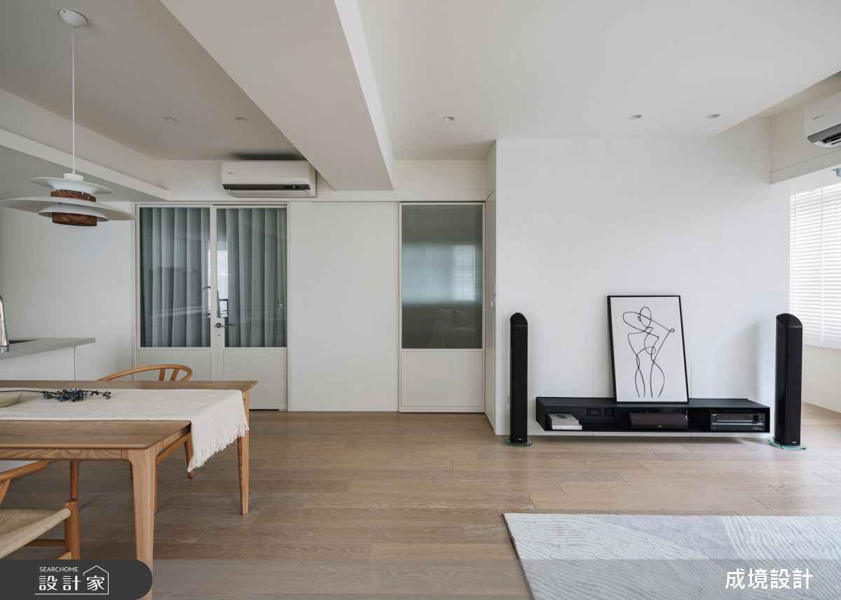 30坪老屋(50年以上)＿北歐風客廳餐廳案例圖片＿成境設計＿成境_人境恬靜之4