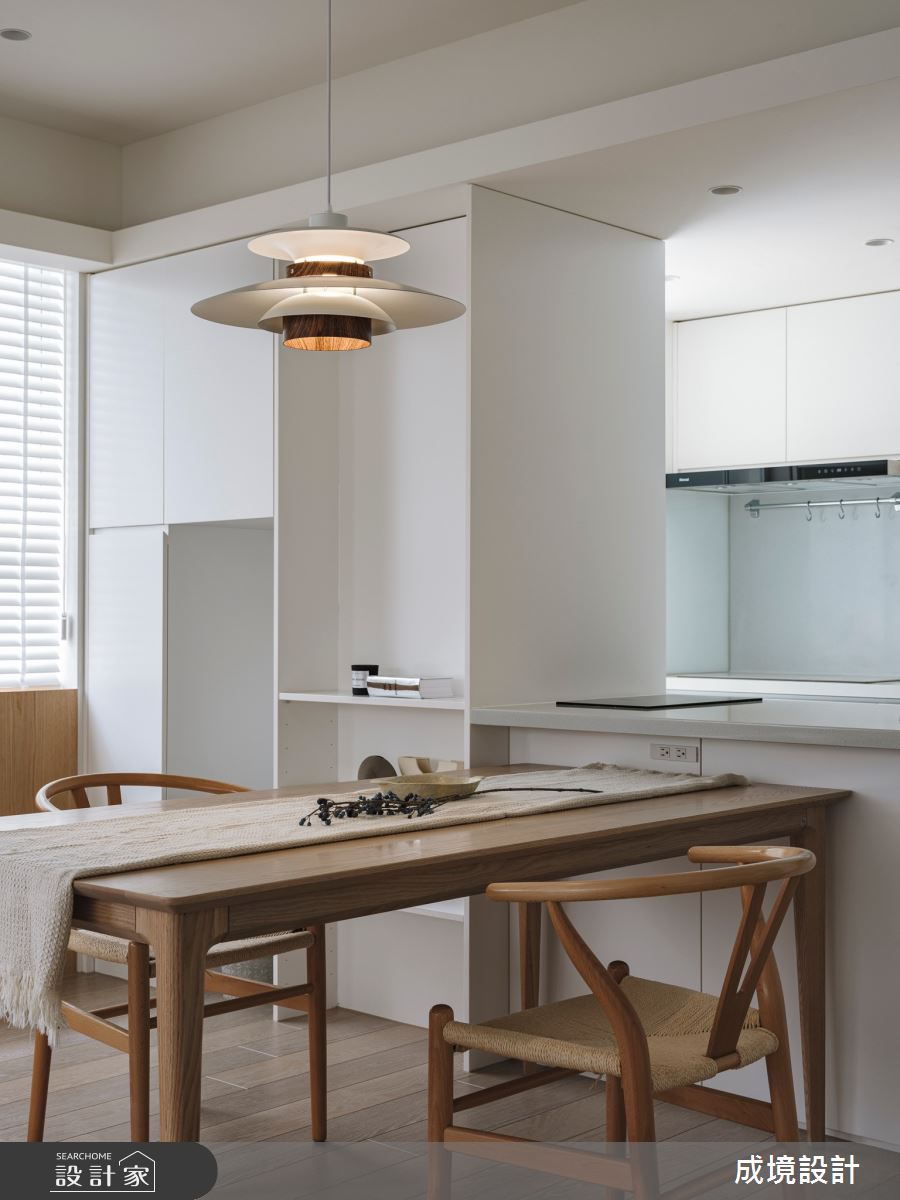 30坪老屋(50年以上)＿北歐風餐廳廚房中島案例圖片＿成境設計＿成境_人境恬靜之10
