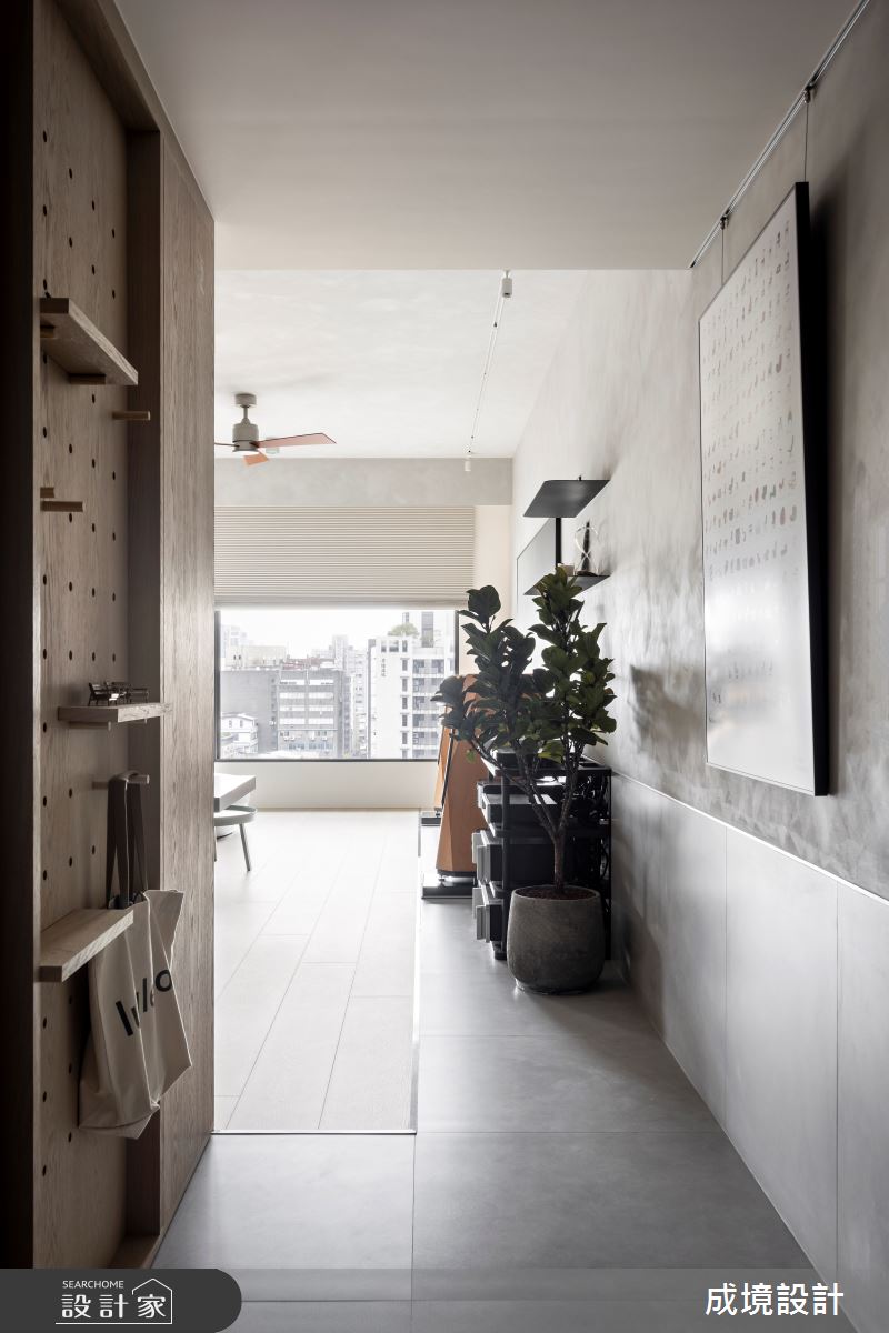 34坪毛胚屋＿工業風玄關案例圖片＿成境設計＿成境_悠然之1