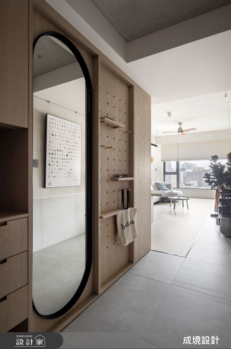34坪毛胚屋＿工業風玄關案例圖片＿成境設計＿成境_悠然之2