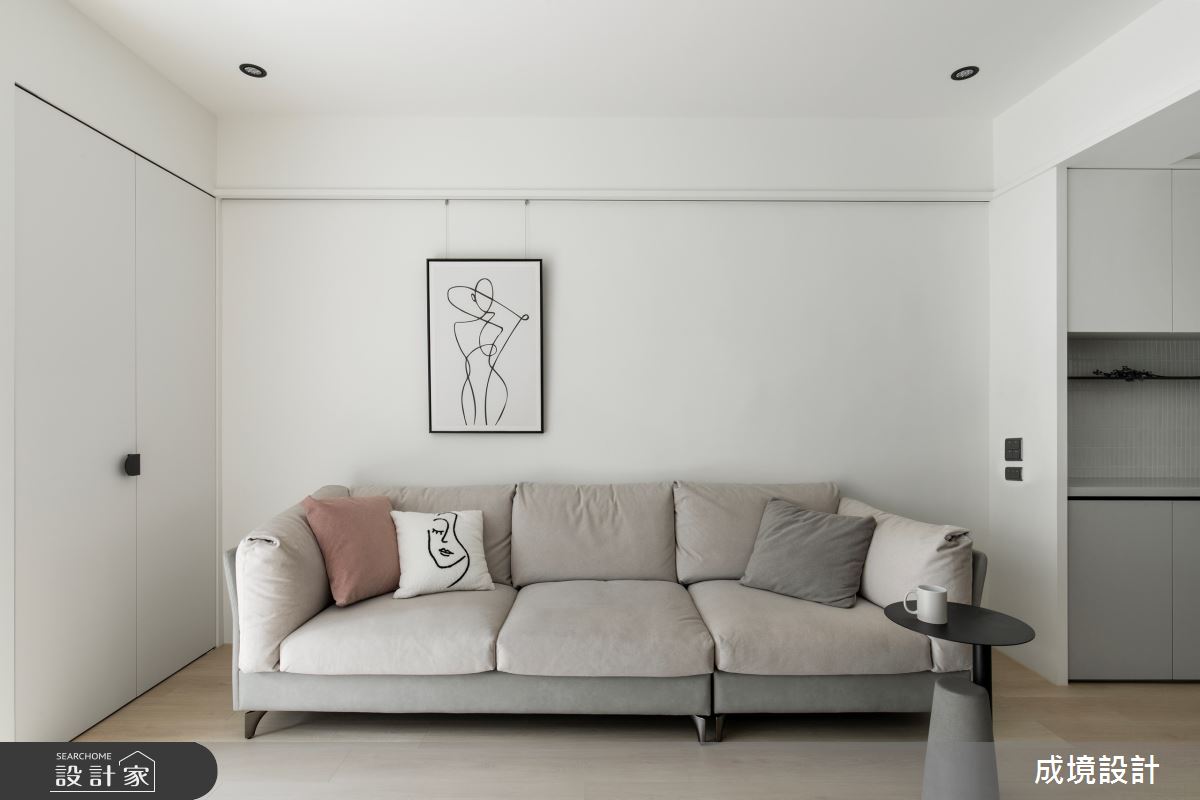 24坪老屋(50年以上)＿現代風客廳案例圖片＿成境設計＿成境_風尚。呢喃之6