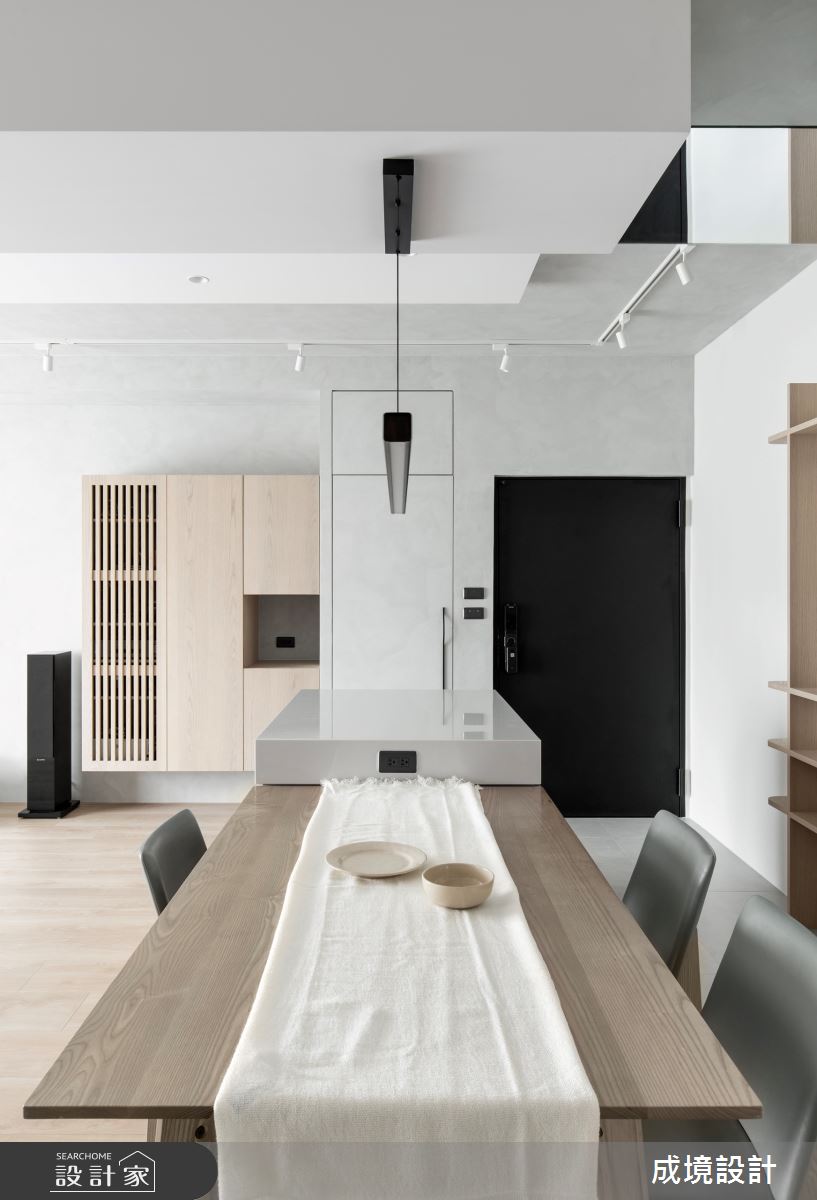 老屋(31~40年)＿北歐風餐廳中島案例圖片＿成境設計＿成境_純粹相遇之2