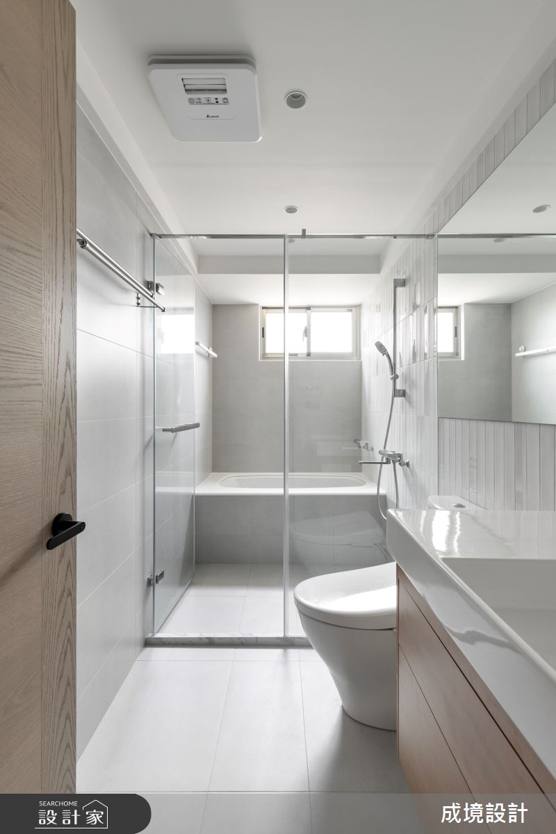 老屋(31~40年)＿北歐風浴室案例圖片＿成境設計＿成境_純粹相遇之16