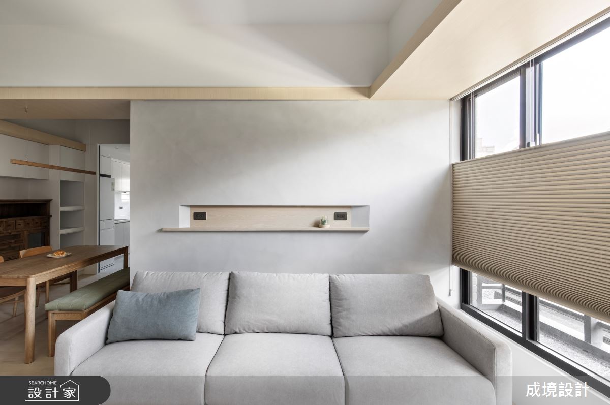 中古屋(5~15年)＿日式無印風客廳案例圖片＿成境設計＿成境_日暖之6