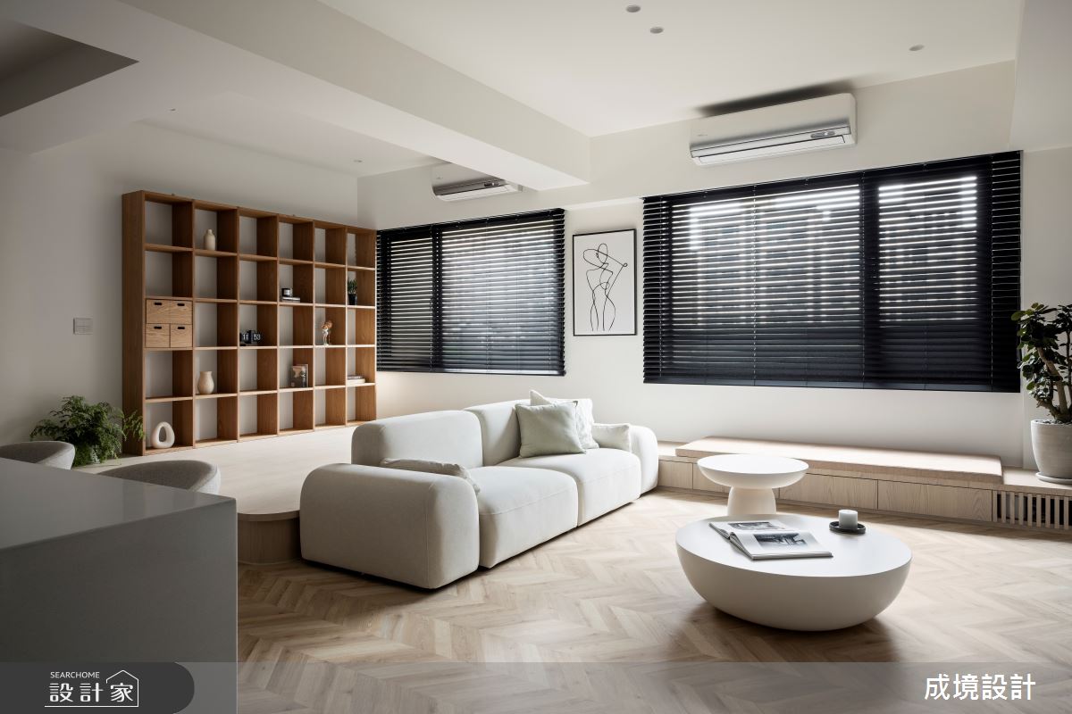 27坪新古屋(10年以下)＿北歐風客廳臥榻案例圖片＿成境設計＿成境_和光散步之5