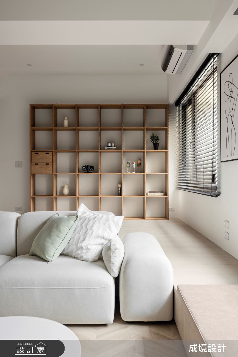 27坪新古屋(10年以下)＿北歐風客廳臥榻案例圖片＿成境設計＿成境_和光散步之7