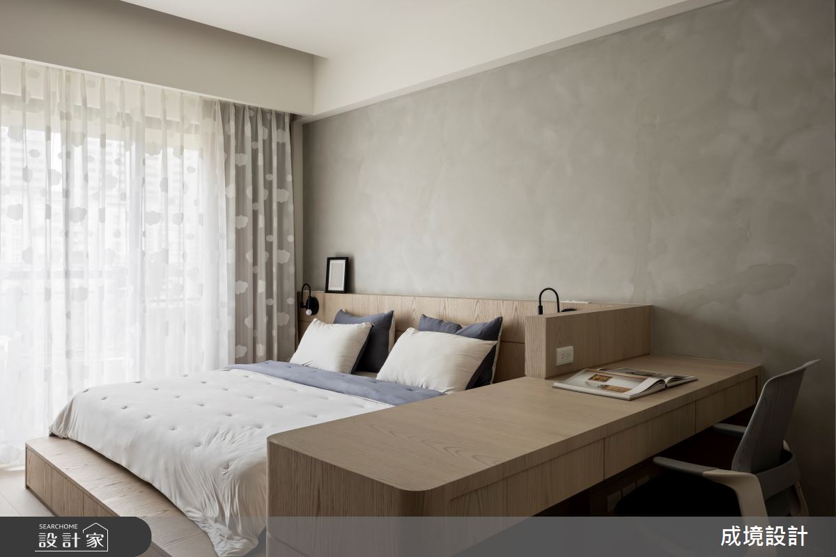 27坪新古屋(10年以下)＿北歐風臥室案例圖片＿成境設計＿成境_和光散步之13