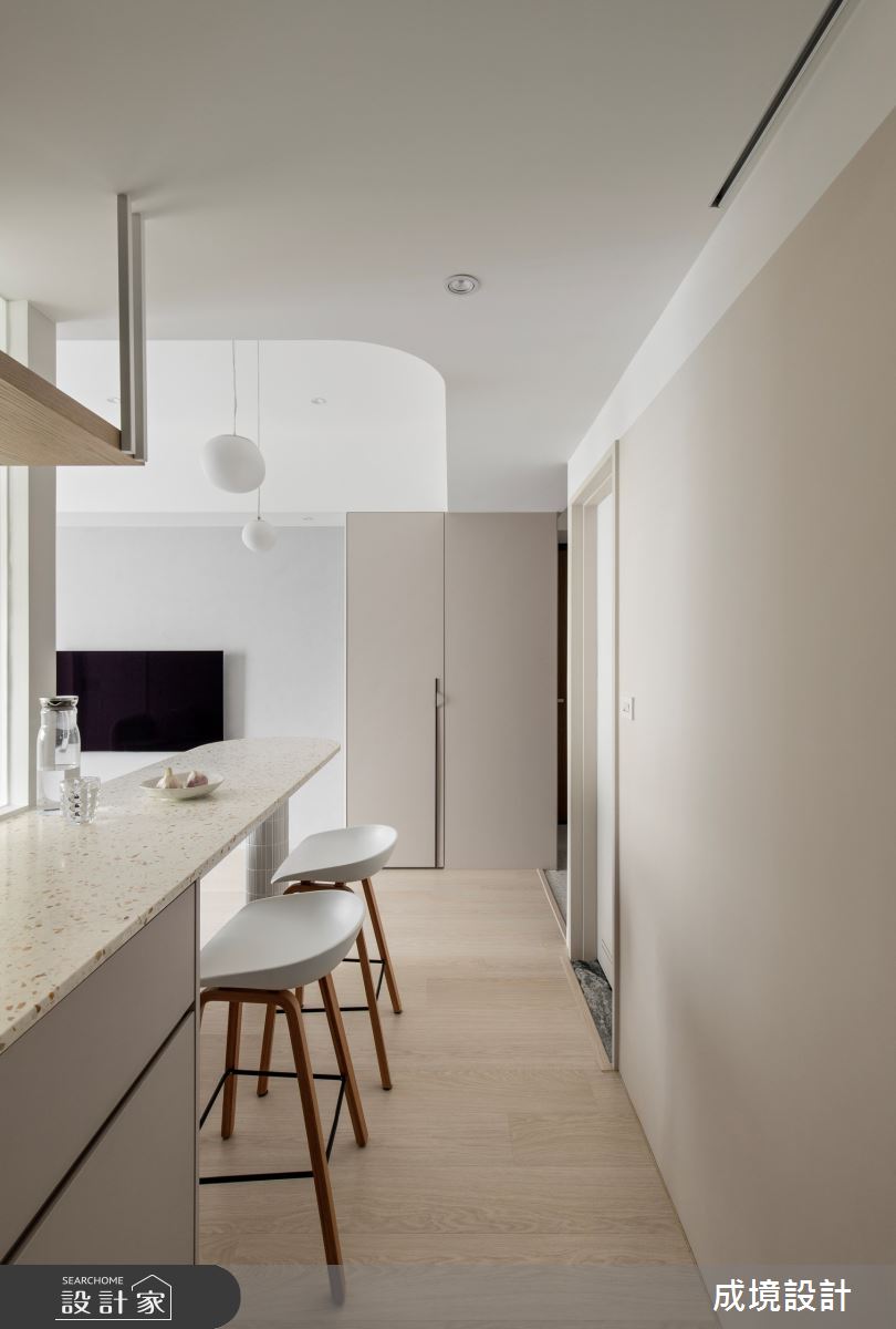 15坪新成屋(5年以下)＿北歐風餐廳吧檯案例圖片＿成境設計＿成境_恬恬之8