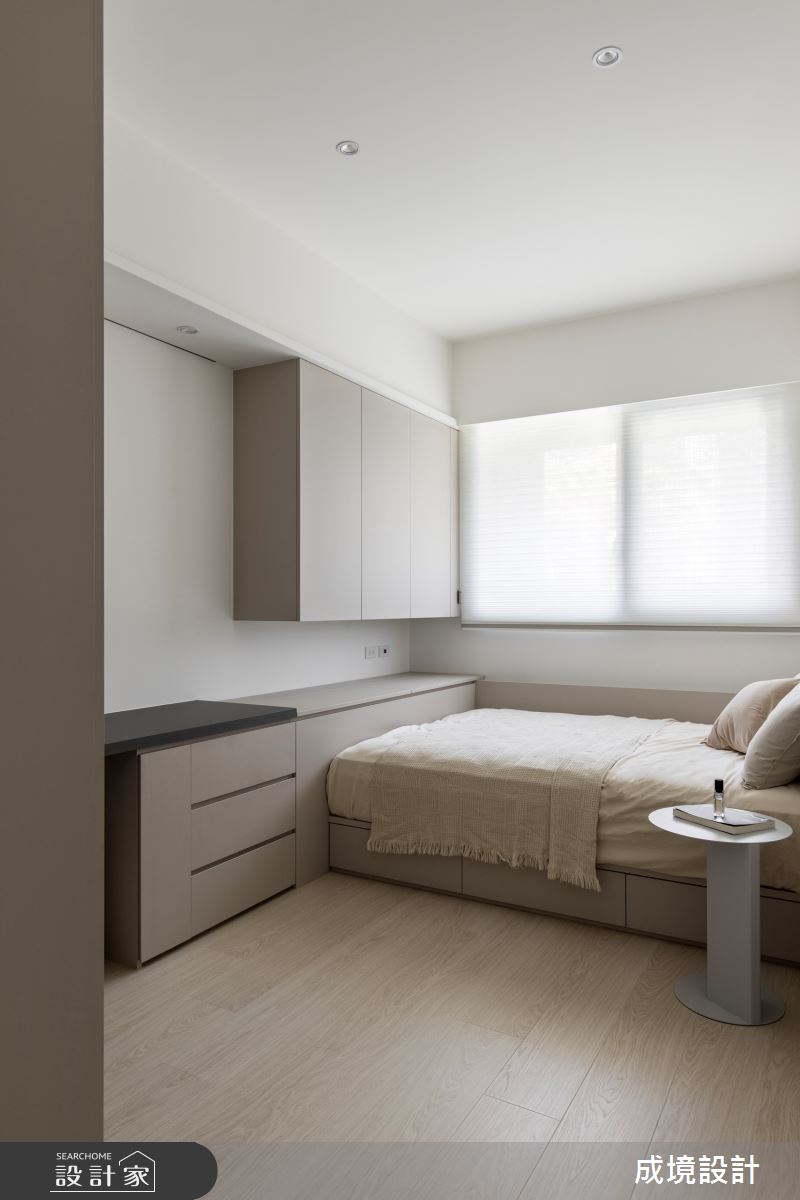 15坪新成屋(5年以下)＿北歐風臥室案例圖片＿成境設計＿成境_恬恬之15