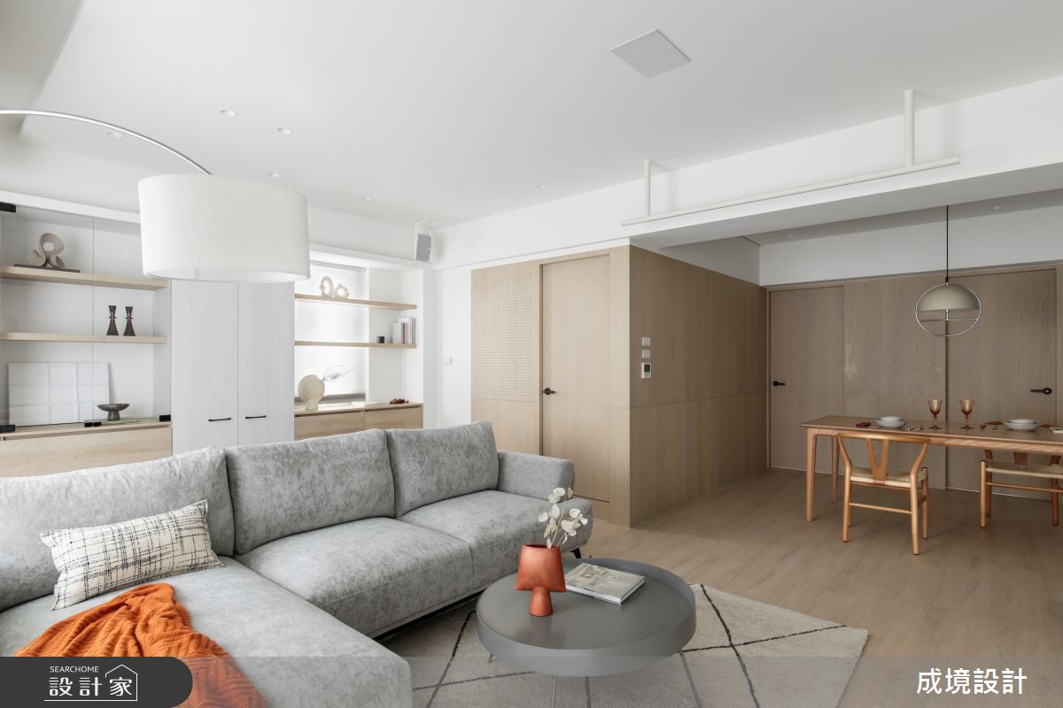 老屋(31~40年)＿北歐風客廳餐廳案例圖片＿成境設計＿成境_北歐盒子之3