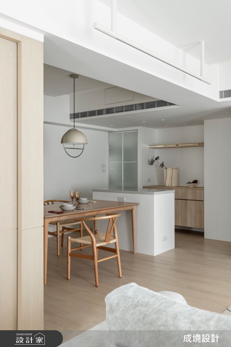 老屋(31~40年)＿北歐風餐廳中島案例圖片＿成境設計＿成境_北歐盒子之11