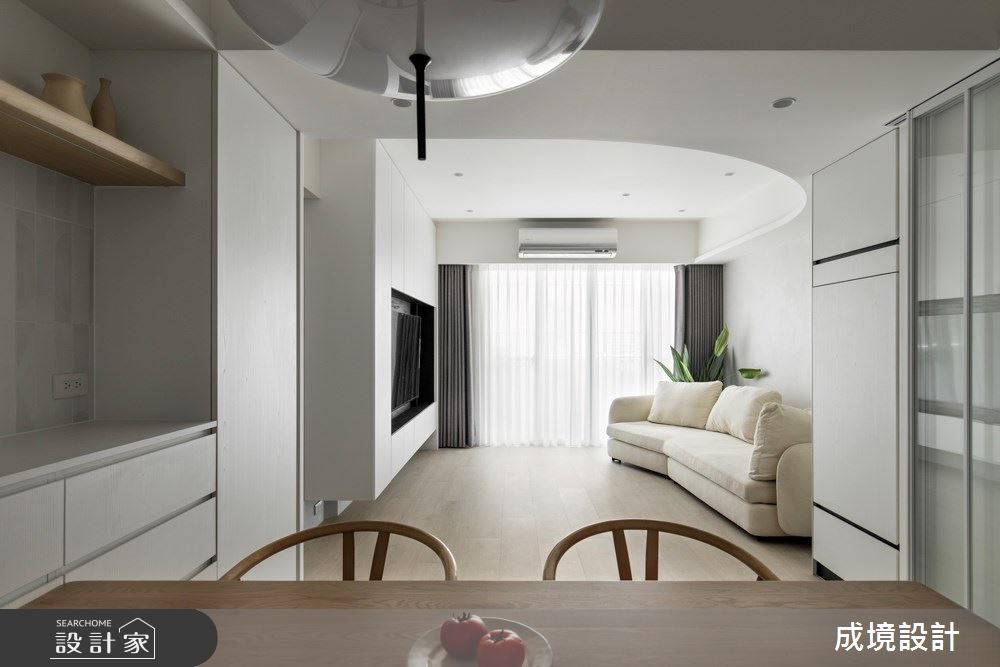 23坪老屋(31~40年)＿北歐風客廳餐廳案例圖片＿成境設計＿成境_歲月留聲之6