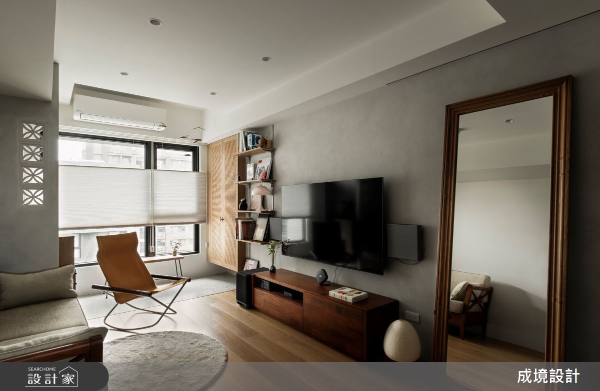 新成屋(5年以下)＿台式復古風客廳案例圖片＿成境設計＿成境_島嶼微風之5
