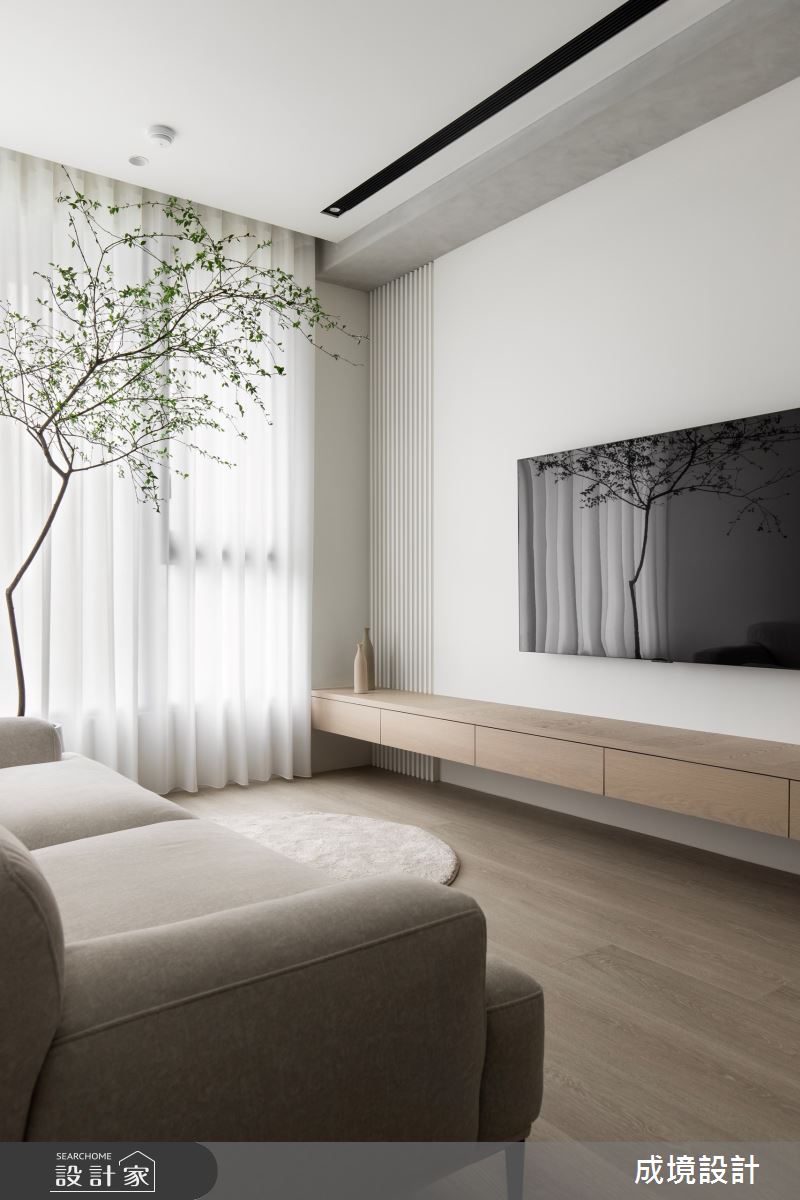 15坪新成屋(5年以下)＿混搭風客廳案例圖片＿成境設計＿成境_幽雅之境之5