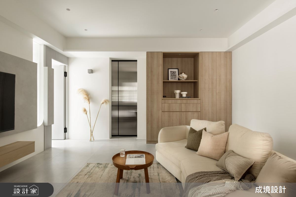 60坪老屋(41~50年)＿北歐風客廳案例圖片＿成境設計＿成境_光隙之5